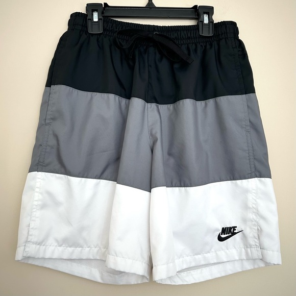 Nike Other - 🔹Nike Men’s Tri-Tone Athletic Shorts - Black, Gray, White